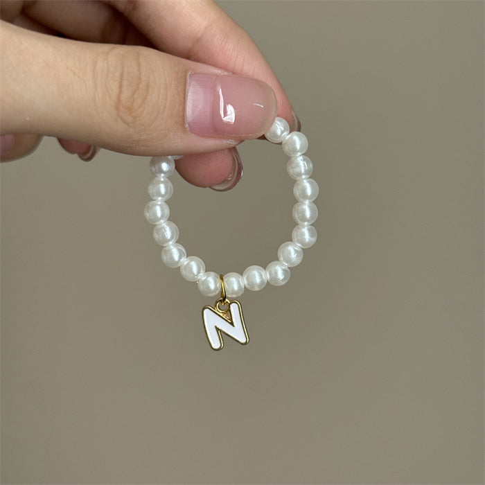 Wholesale Mini blind box pendant letter pearl necklace accessories doll clothes