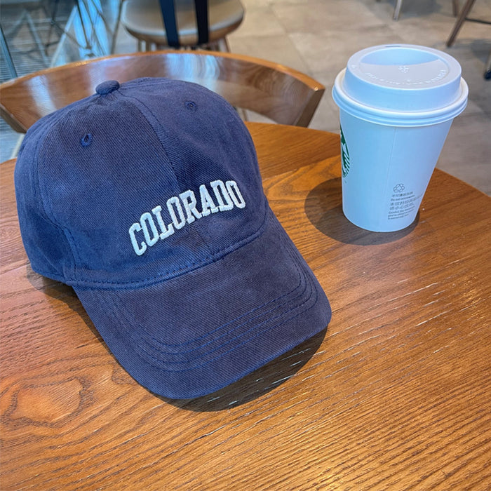 Wholesale Baseball cap embroidered versatile letter duckbill cap