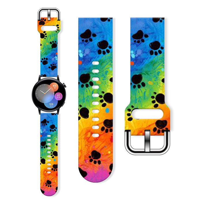 Wholesale Printed Silicone Watch Strap Wrist Strap JDC-WD-NuoQi062