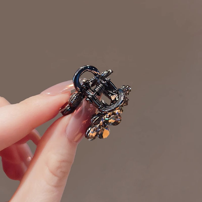 Wholesale Crystal Flower Shark Clip Small Premium Sense Hairpin Hair Clip