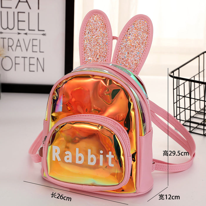 Wholesale New Children' s Backpack Leisure Travel Lightweight Laser Backpack Cute Cartoon Dance Girls Kindergarten School Bag