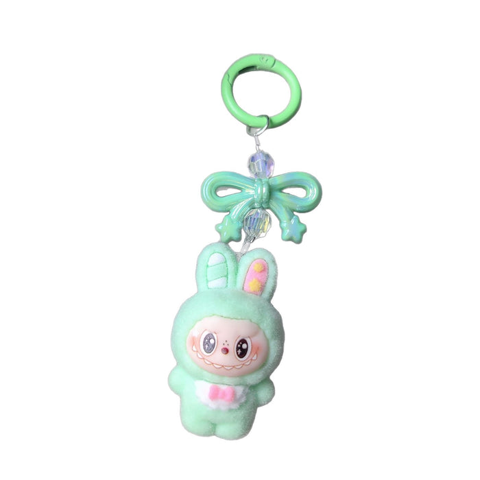 Wholesale Flocked Keychain Bag Bow Phone Ins Pendant Best Friend Gift Cute Plush Toy