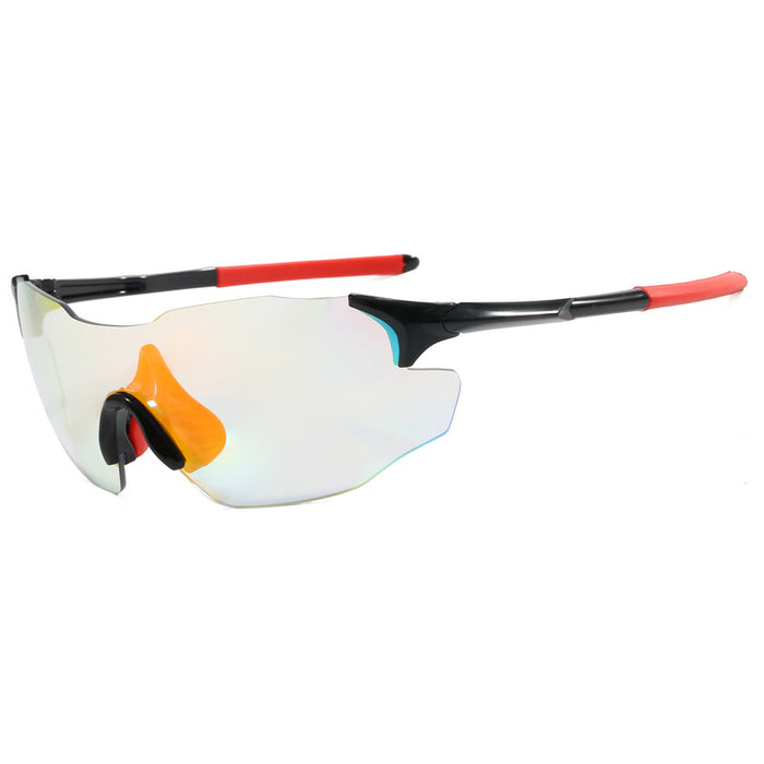 Wholesale White frame photosensitive color changing riding glasses for day and night use, outdoor bicycle climbing glasses, UV protection, leisure