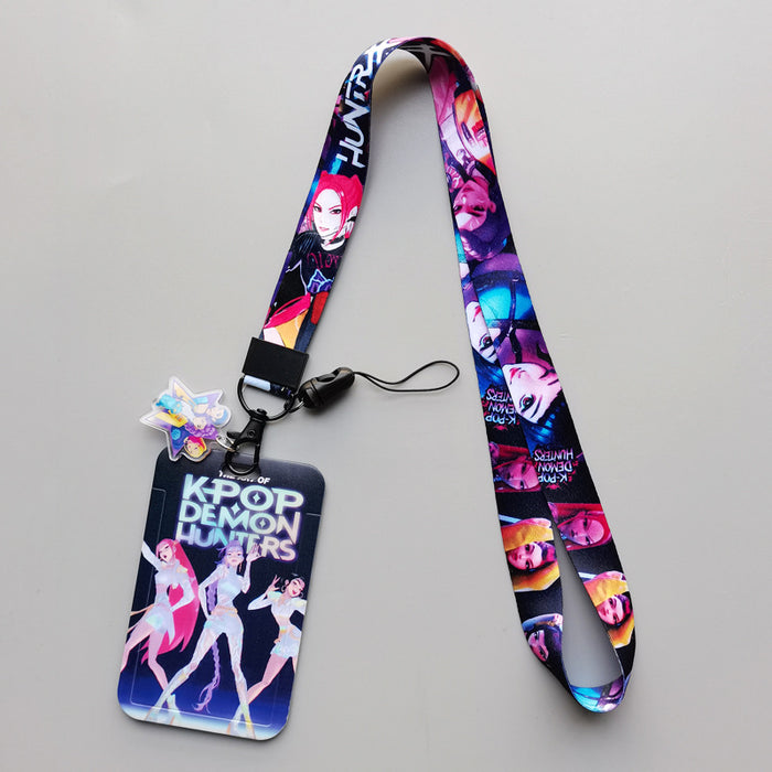 Wholesale Cartoon Lanyard Keychain Card Holder K-Pop