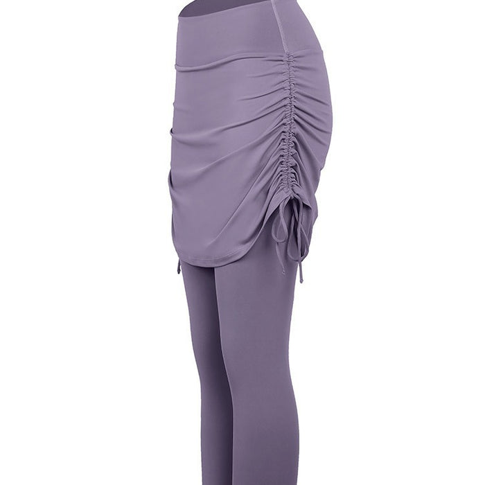 Wholesale Fitness Skirts, Stretch Body Shaping Yoga High Waist and Hip Lifting Strap Tight Sports Pants