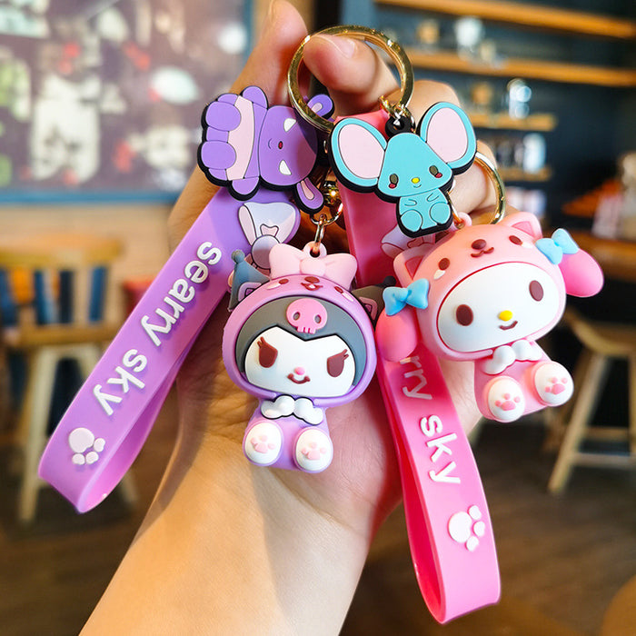 Wholesale Cartoon Doll Rubber Keychain JDC-KC-Tingm012