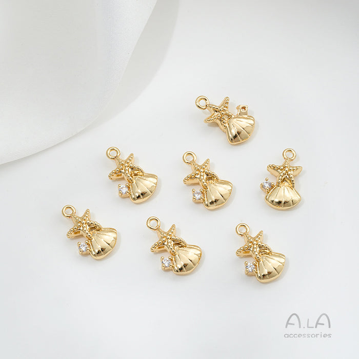 Wholesale Gold pendant, handmade bracelet, ear jewelry, pendant accessories