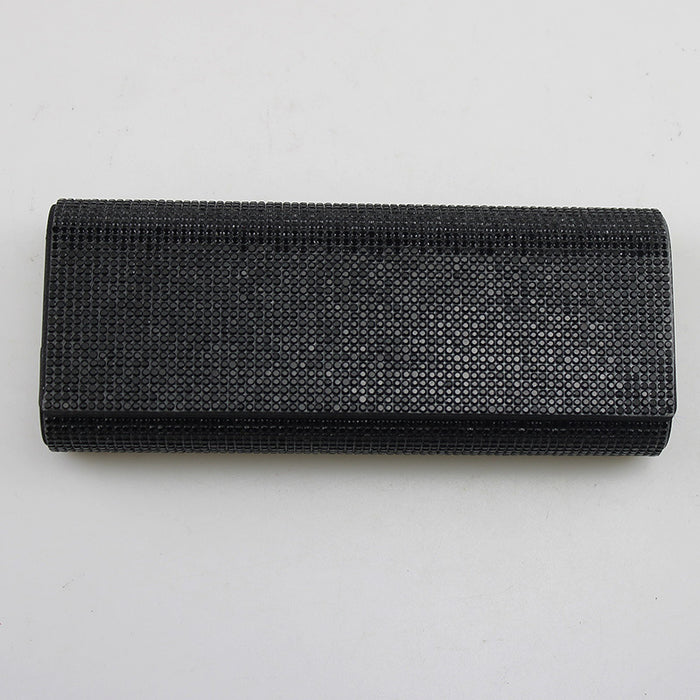 Wholesale Rhinestone Studded Black Eyeglasses Case Decorative Glasses Holder For Everyday Use Gift