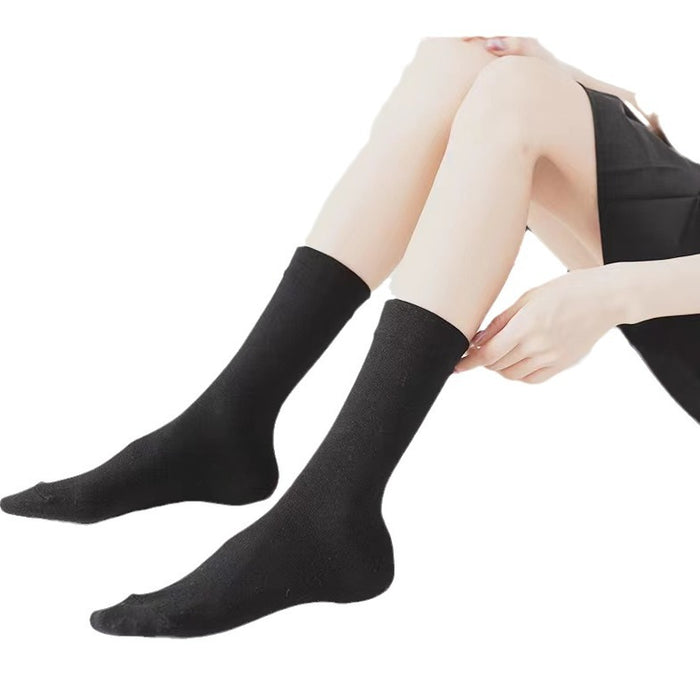 Wholesale Socks white pile socks pure cotton spring and summer thin boneless middle tube