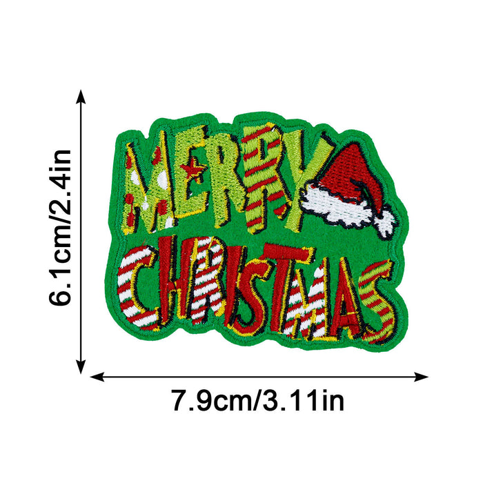 Wholesale Christmas embroidery DIY Patches