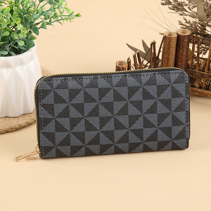 Wholesale Stylish PU Leather Multi-function Long Wallet with Card Slots MOQ≥3