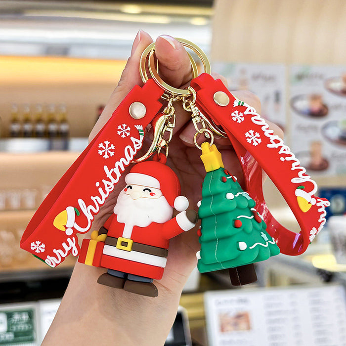 Wholesale Creative  keychain car pendant exquisite bag key ornament Christmas small gift