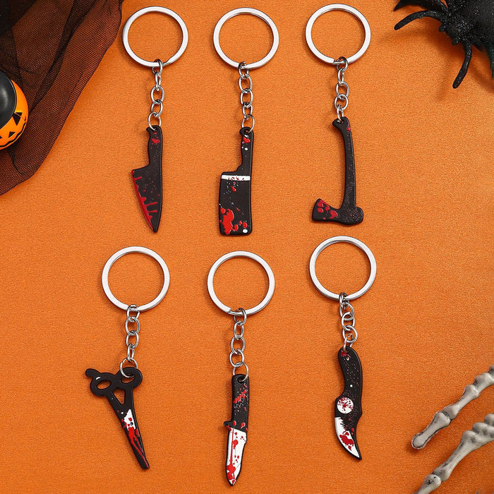 Wholesale  Plastic Horror Tool Keychain Decorative Accessory Gift for Party MOQ:2