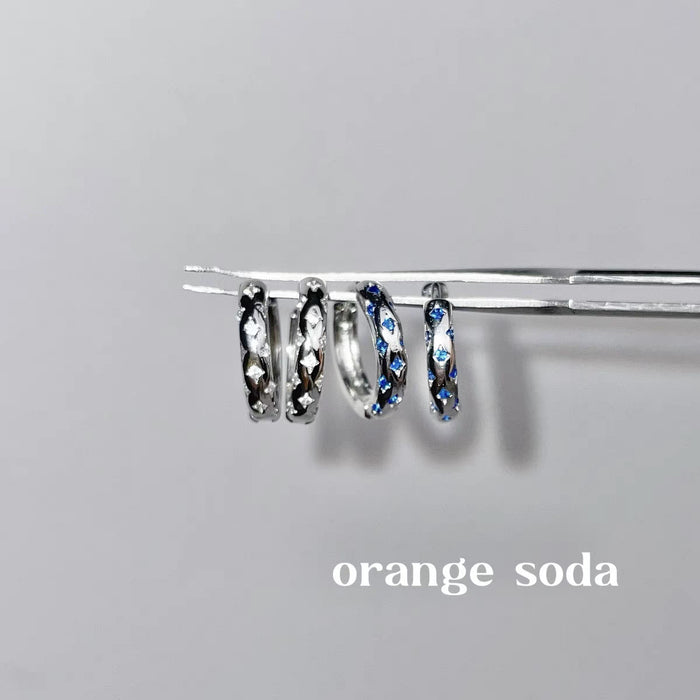 Wholesale Earrings with a light luxury temperament, ear buckle design, versatile earrings, metal rings