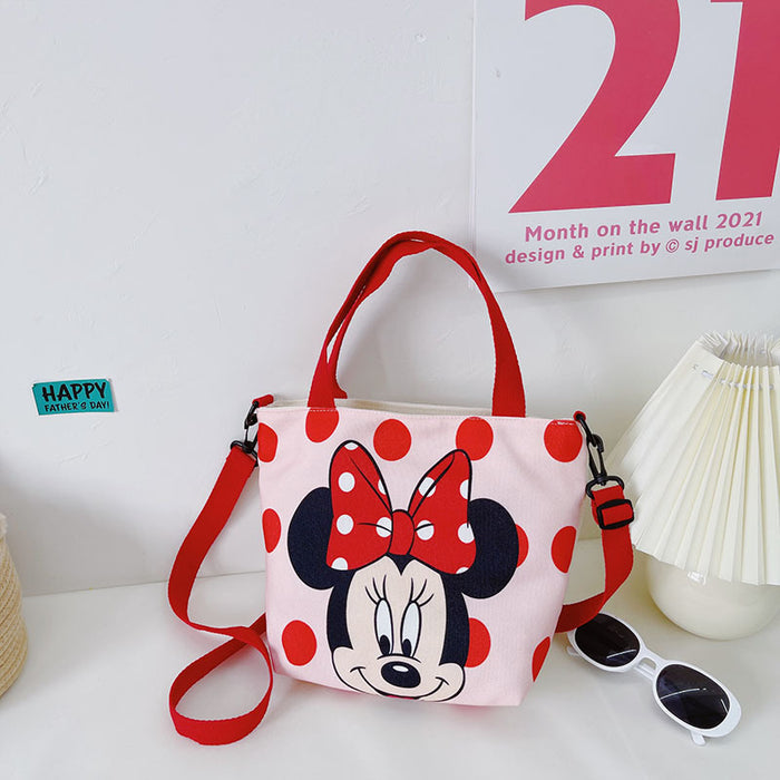 Wholesale Soft Cute Children's Canvas Handbag Large Capacity JDC-SD-YuanDuo043