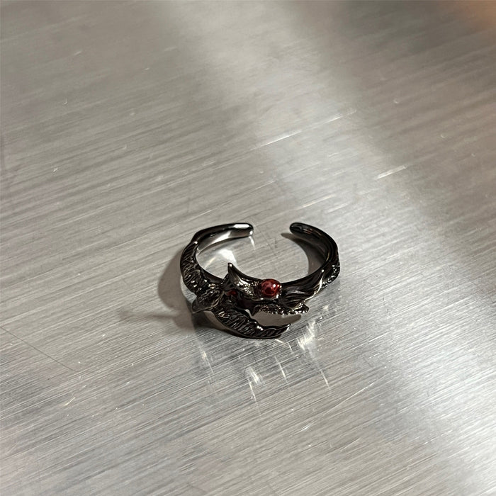 Wholesale Butterfly Irregular Flower Ring Hip-hop Fried Street Fashion Open Ring