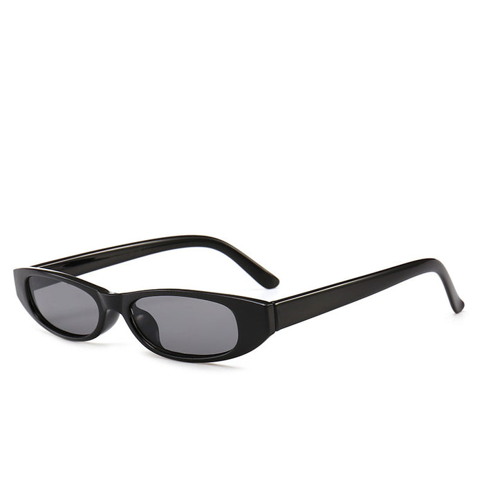 Wholesale New oval frame fashionable and trendy sunglasses, retro sun protection street photography sunglasses