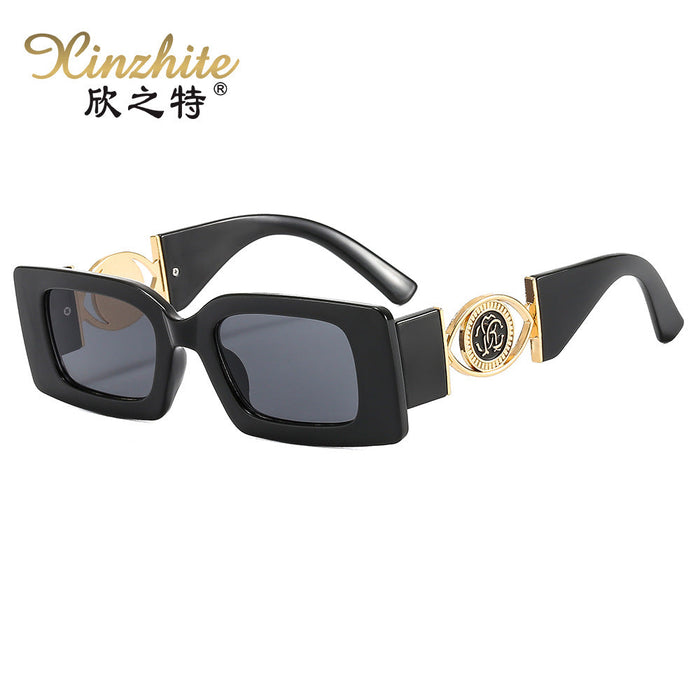 Wholesale Square Small Frame Metal Sunglasses JDC-SG-XZT010