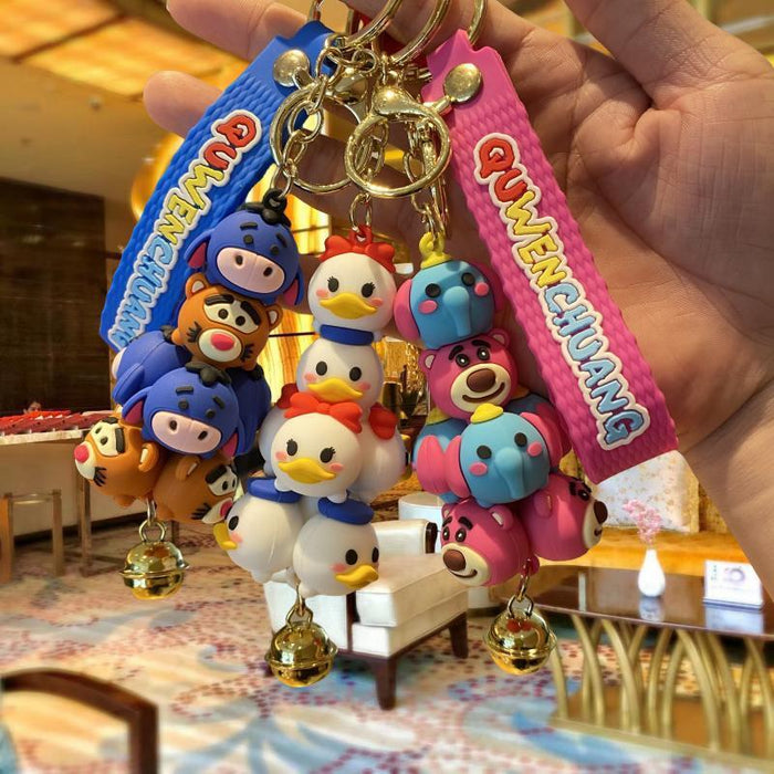 Wholesale Cartoon Doll Silicone Keychain JDC-KC-MingT282