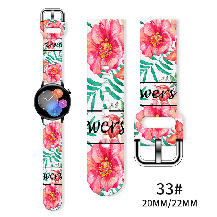 Wholesale Printed  Tpu Watch Strap Wrist Strap JDC-WD-NuoQi085