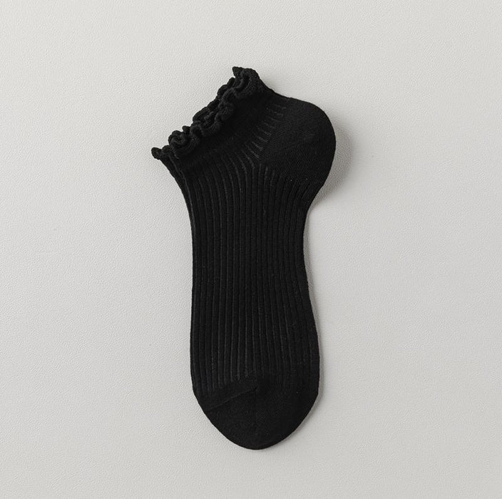 Wholesale Mesh breathable all-in-one machine boneless fungus edge short tube socks