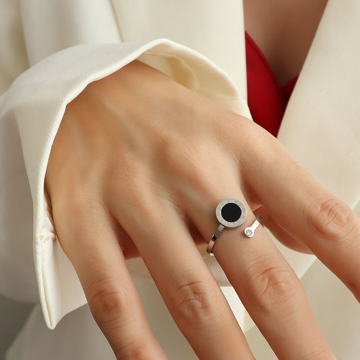 Wholesale New adjustable opening, no fading, sweet and personalized ring for women