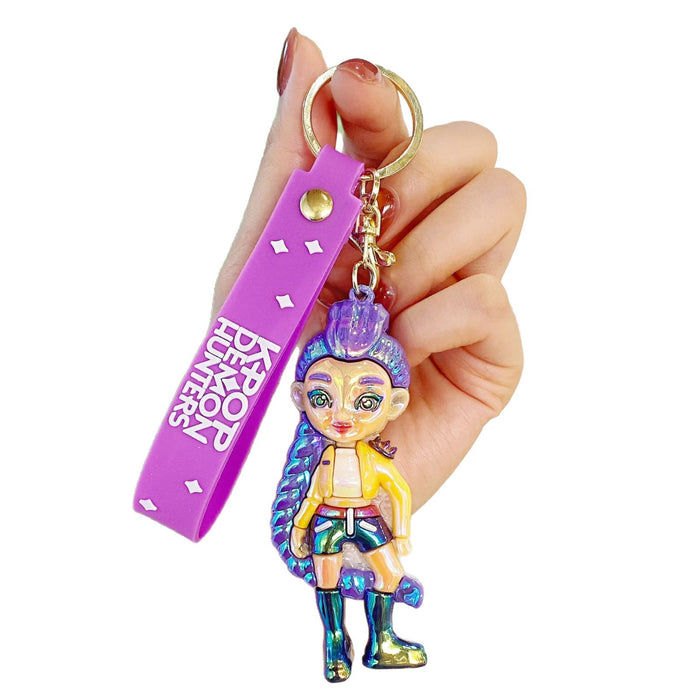 Wholesale Electroplated K-POP keychain pendant