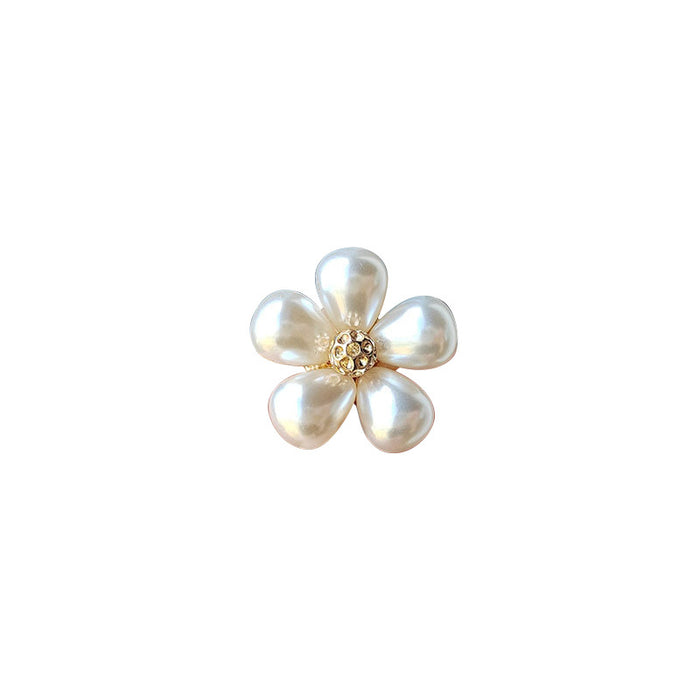Wholesale Pearl  brooch small button shirt collar pin