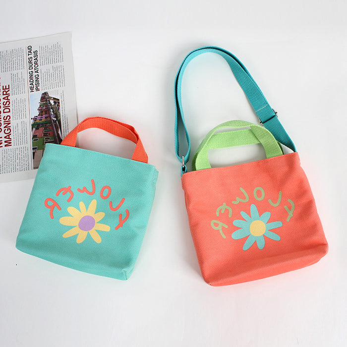 Wholesale Children's messenger bag printed handbag children's backpack sweet flower small bag