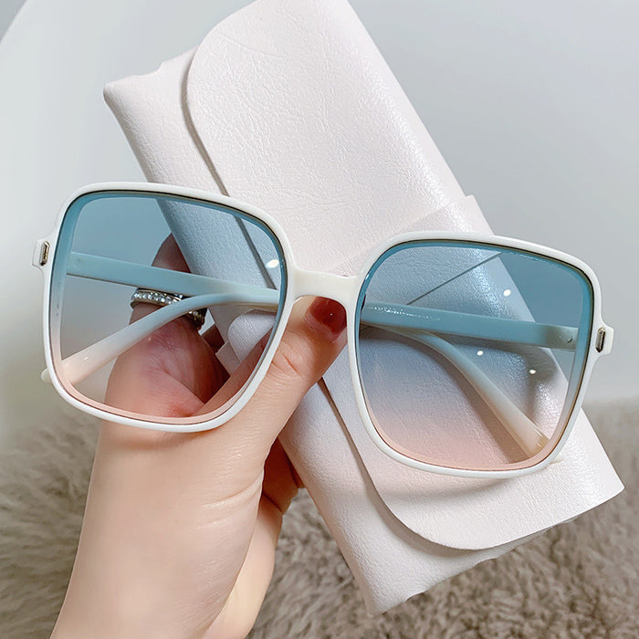 Wholesale Rice Nail Square Sunglasses Women's Sunglasses Gradient UV Protection