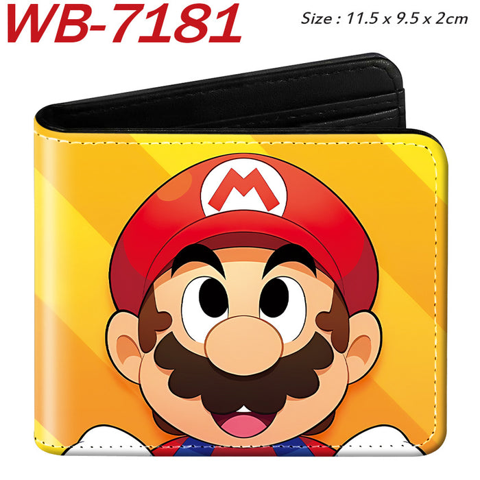 Wholesale Anime Cartoon Print PU Leather Bi Fold Wallet Street Fashion Unisex Student Wallets Waterproof Full Color Design Fashion Accessory Resale