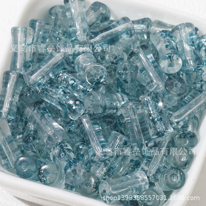 Wholesale 50pcs Bamboo Joint Glass Loose Beads 6mm