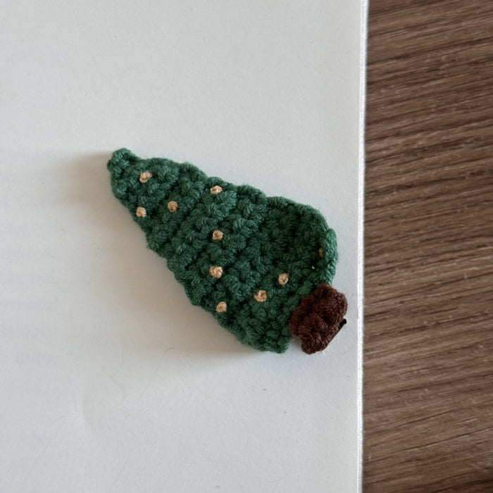 Wholesale Handmade Christmas Tree Dot Wool Hair Clips For Kids Holiday Everyday Styling Hair Accessory