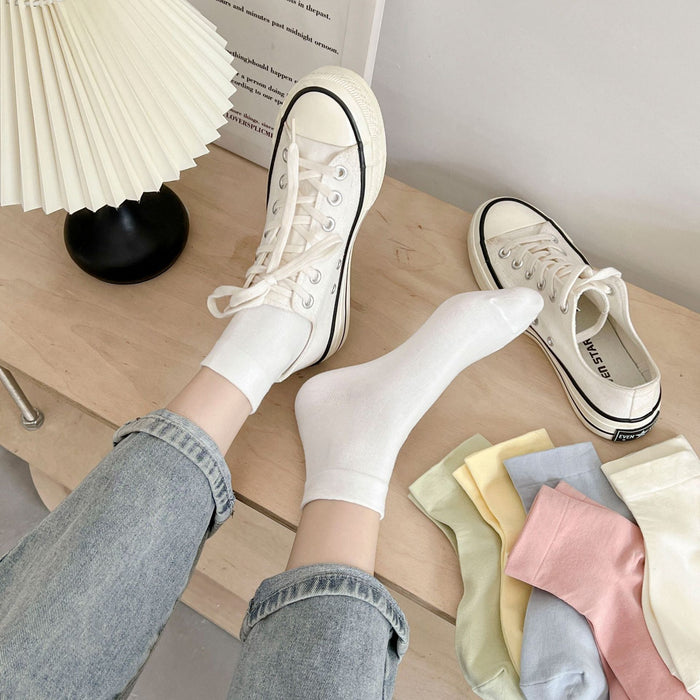 Wholesale Socks made of pure cotton, thin cut, breathable, elastic and boneless