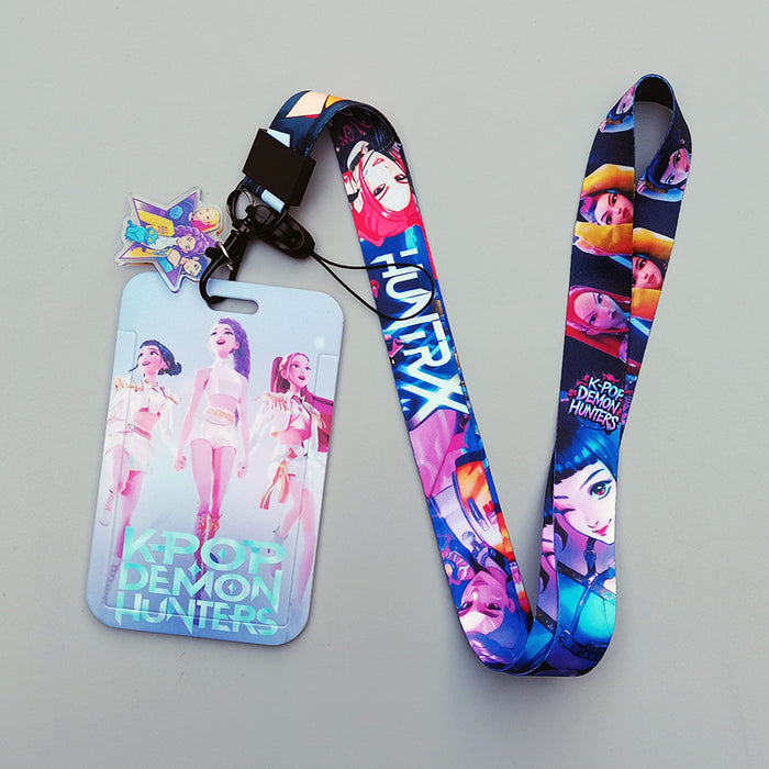 Wholesale Cartoon Lanyard Keychain Card Holder K-Pop