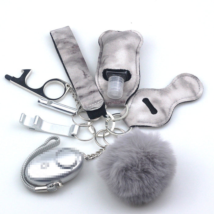 Wholesale Diving Fabric 10-piece Metal Keychain JDC-KC-TouMS001