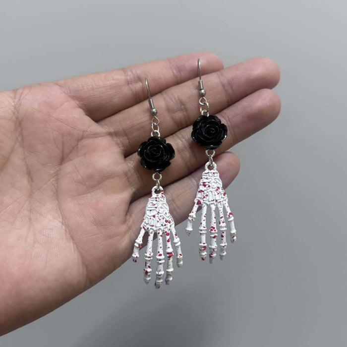 Wholesale Original Earrings Skeleton Hand Party Earrings