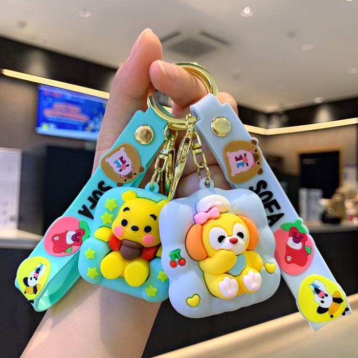 Wholesale   Keychain Car Pendant Creative Bag Keychain Gift