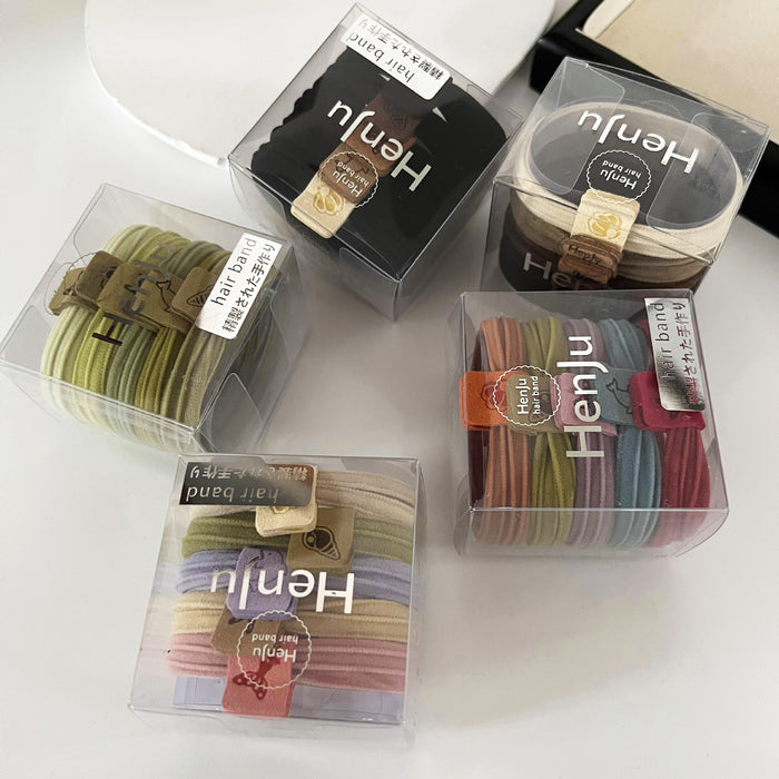 Wholesale Minimally packaged high elasticity seamless headband with durable rubber band tied ponytail headband accessory