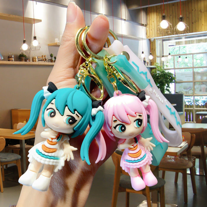 Wholesale PVC Cartoon Cute Doll Keychain JDC-KC-Yid026