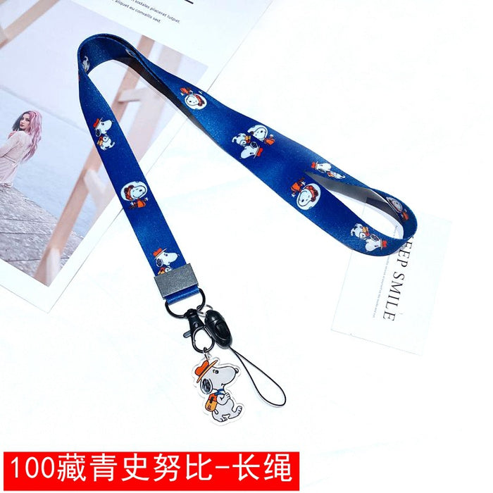 Wholesale Polyester Cartoon Printed Long Hanging Rope Keychain JDC-KC-Gongz057