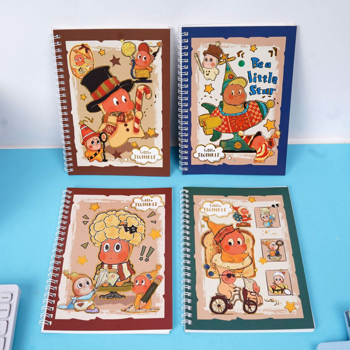 Wholesale Coil Cartoon Portable Planner Diary Notebook
