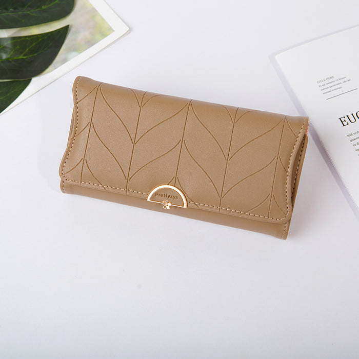 Wholesale Simple Folding Long Wallet JDC-WT-QT021