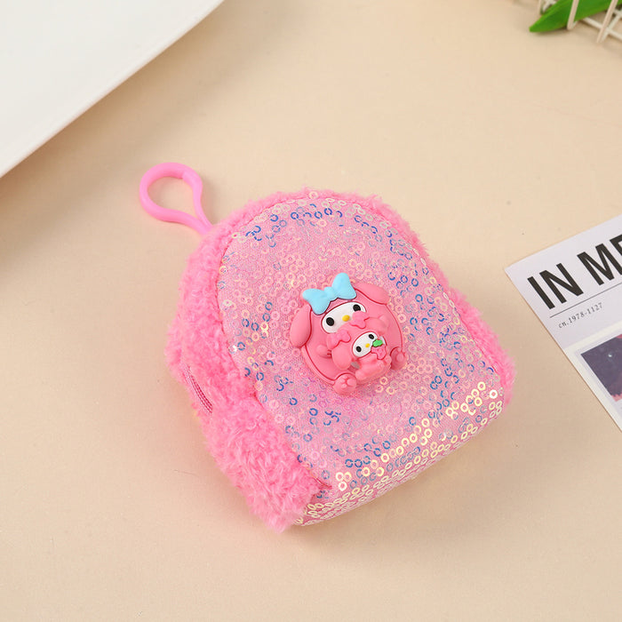 Wholesale Cartoon Rotatable Small Schoolbag Style Plush Keychain JDC-KC-YiK006