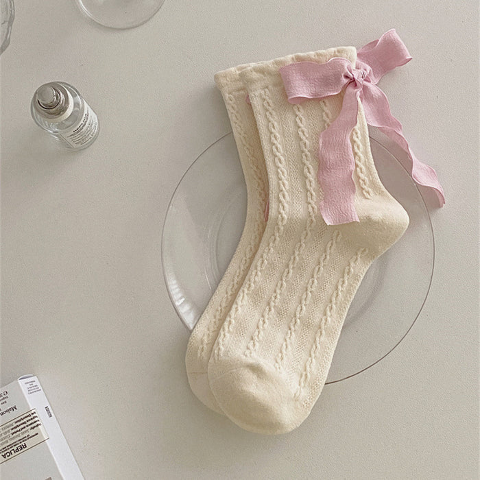 Wholesale Socks, bow tie, mid tube socks
