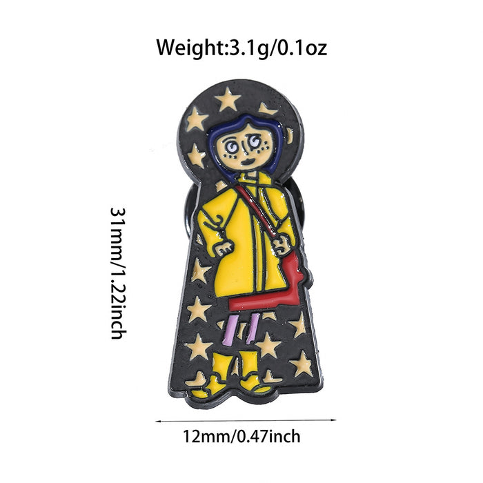 Wholesale Fashion Cartoon Metal Brooch Pin Fun Character Badge For Clothing Bag And Backpack Resale Accessory