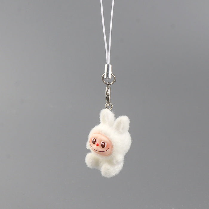 Wholesale Cartoon Velvet Rabbit Keychain Student Backpack Charm
