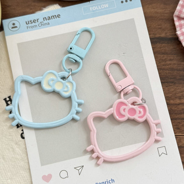 Wholesale Hollow-out Resin Cartoon Head Keychain
