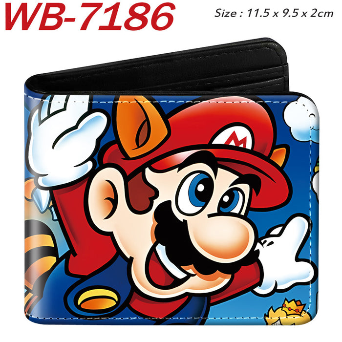 Wholesale Anime Cartoon Print PU Leather Bi Fold Wallet Street Fashion Unisex Student Wallets Waterproof Full Color Design Fashion Accessory Resale