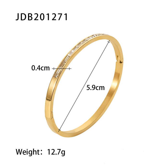Wholesale Vintage Zircon Stainless Steel Bracelet for Women